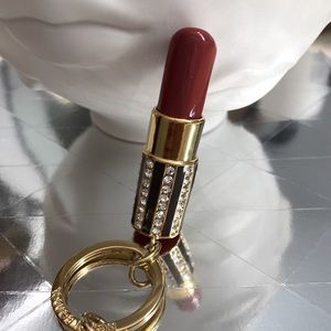 Henri Bendel Lipstick Keychain Bag Charm